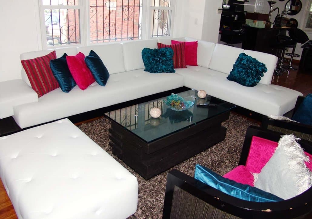 Custom upholstery work by The Square Decorators